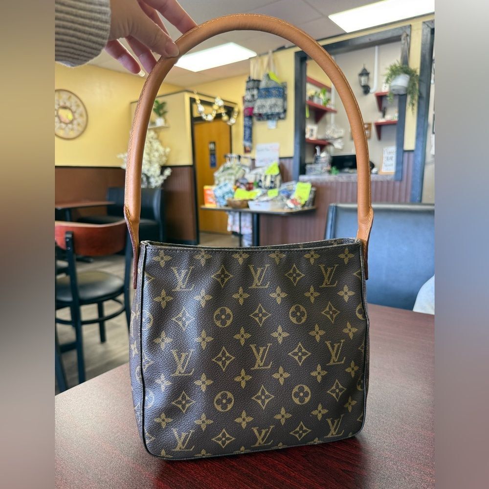 Louis Vuitton Monogram Canvas Shoulder Bag in Brown - Picture 16 of 16